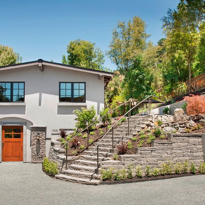 Traditional stone exterior home idea in San Francisco