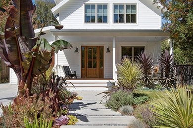 Inspiration for a cottage exterior home remodel in San Francisco