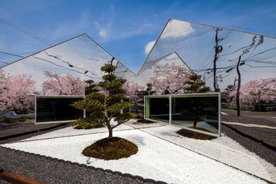 名古屋にある低価格の小さなコンテンポラリースタイルのおしゃれな家の外観の写真