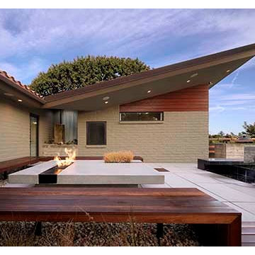 Modern Addition to Mediterranean House