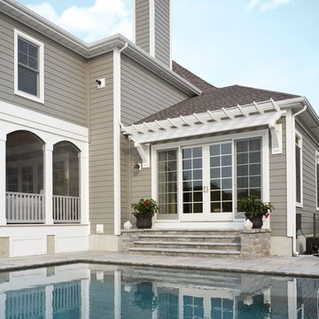 Modern Coastal Home with Clapboard Siding