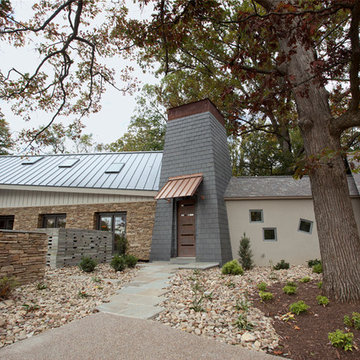 Modern contemporary in secluded woods