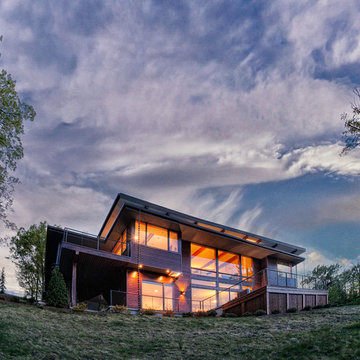 Modern Contemporary SC Custom Mountain Home Exterior