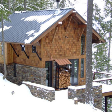 Modern Craftsman Lakefront Cabin