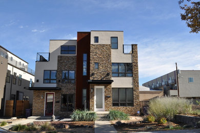 Contemporary exterior home idea in Denver