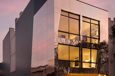 Design ideas for an expansive modern house exterior in San Francisco.