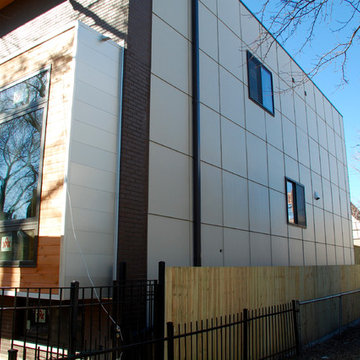 Modern Exterior Remodel in Chicago, IL Hardie Panel Siding