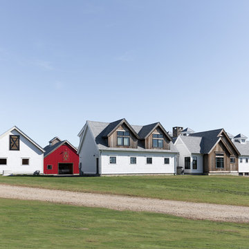 Modern Farm House with Custom Barn