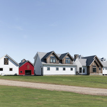 Modern Farm House with Custom Barn