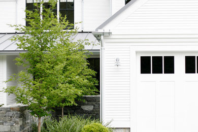 Inspiration for a country exterior home remodel in Seattle