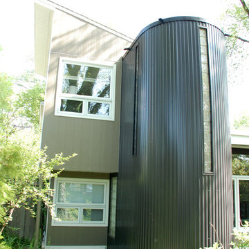 Modern Home, Evanston, IL James Hardie Siding Install
