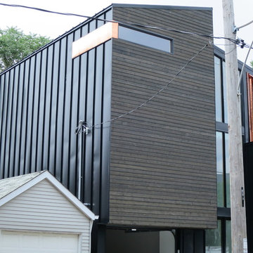 Modern Home Exterior Metal Siding, Wood Siding & Copper