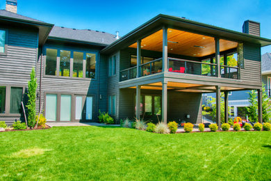 Modern house exterior in Portland.