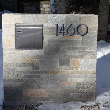 modern house numbers - customer photo