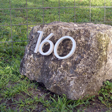 modern house numbers - customer photo