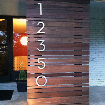 modern house numbers - customer photo