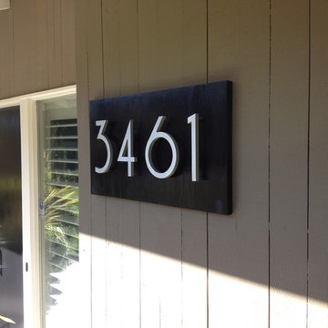 modern house numbers - customer photo