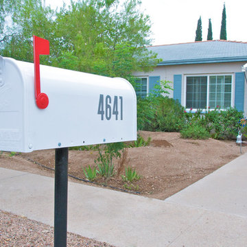 modern house numbers mailbox