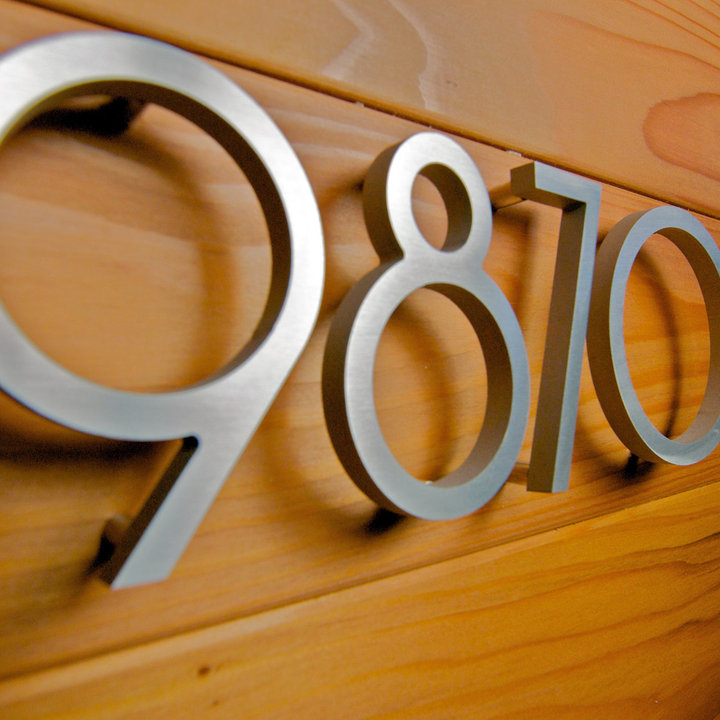 Aluminum Modern House Numbers Photos & Ideas Houzz