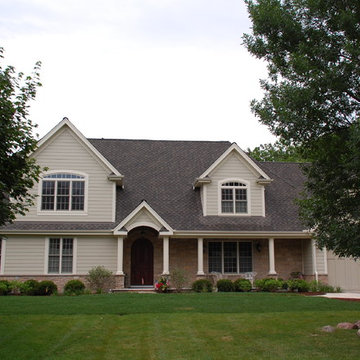 Modern Modern Cape Cod Style Home - Arlington Heights, IL in James Hardie Siding