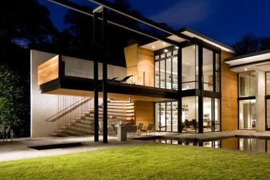 Inspiration for a modern exterior home remodel in Atlanta