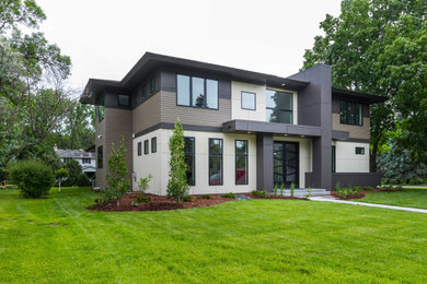 Inspiration for a modern exterior home remodel in Minneapolis