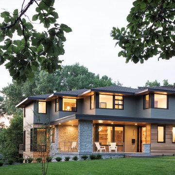 Modern Prairie Style Home on Minnehaha Creek