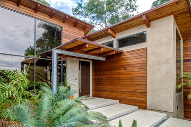 Inspiration for a contemporary exterior home remodel in San Diego