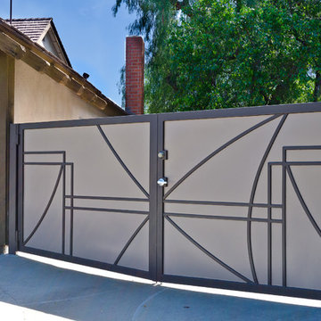 Modern steel gates