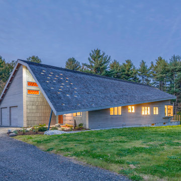 Modern Sustainable Maine House, aka Zigzag House