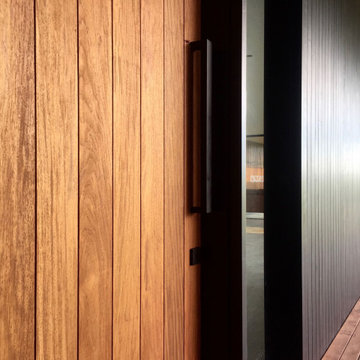 Modern Timber Entry Door