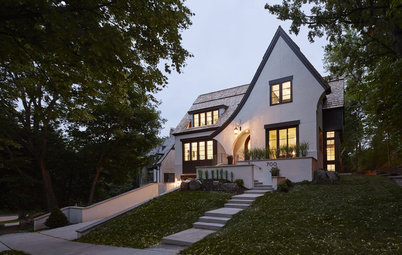 Houzz Tour: Tudor-Inspired Outside, Open and Contemporary Inside