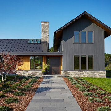 Modern Wisconsin Style Farmhouse Vacation Home Exterior
