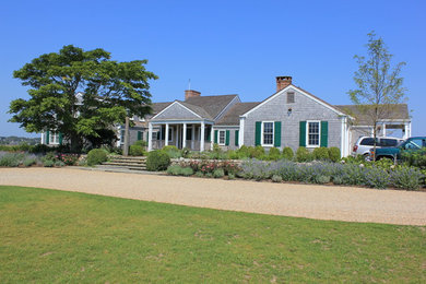 Beach style exterior home photo in Boston