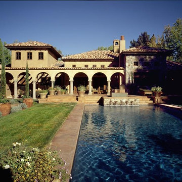 Monte Sereno Tuscan Villa Rear Exterior