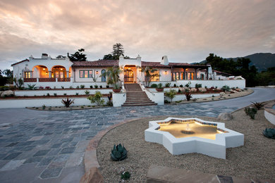 Inspiration for a mediterranean exterior home remodel in Santa Barbara