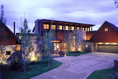 Inspiration for a modern exterior home remodel in Denver