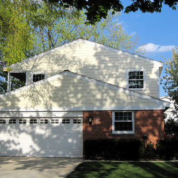 Mount Prospect Remodel, on Full Exterior of Colonial Style House