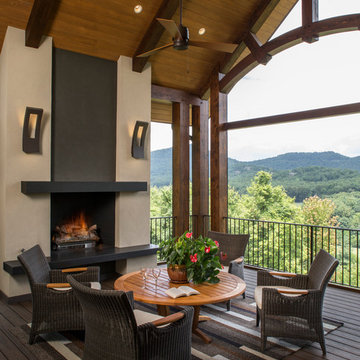 Mountain Contemporary Custom Home - Screened Porch