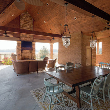 Mountain Stone Tudor Brick & Arriscraft "Cafe" Stone Home - Tennessee