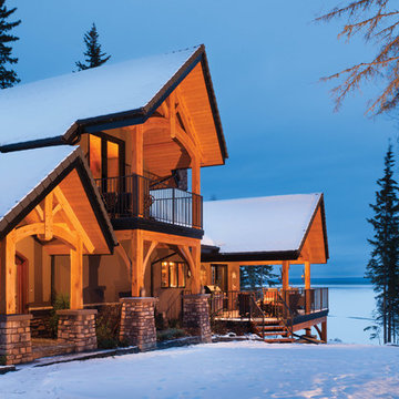 Mountain Timber Frame Home in Canada