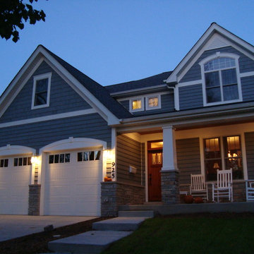 Murray Residence Exterior at Twilight
