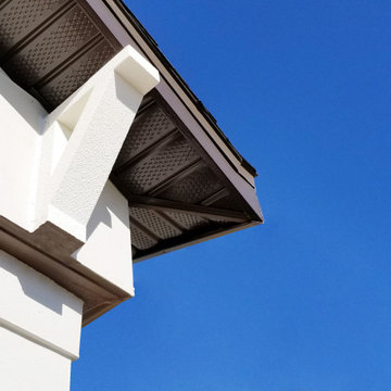 Musket Brown Aluminum Vented Soffit and Fascia
