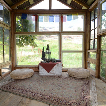 My Houzz: Meditation Room Made With Reclaimed Windows