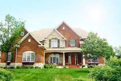 Example of a trendy exterior home design in Indianapolis
