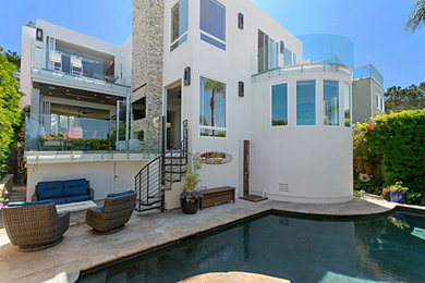 Transitional exterior home photo in San Diego