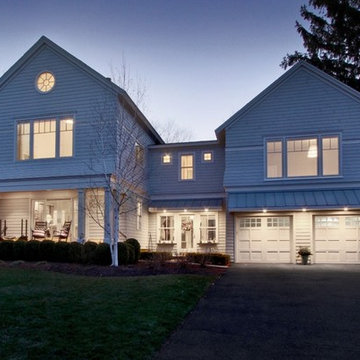 Nantucket Style Addition by Night