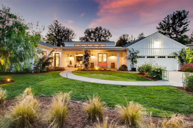 Inspiration for a country exterior home remodel in San Diego