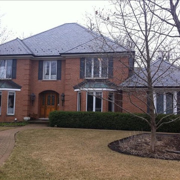 Natural Slate Roofing Project - GLenview, IL