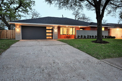 Example of a trendy exterior home design in Houston